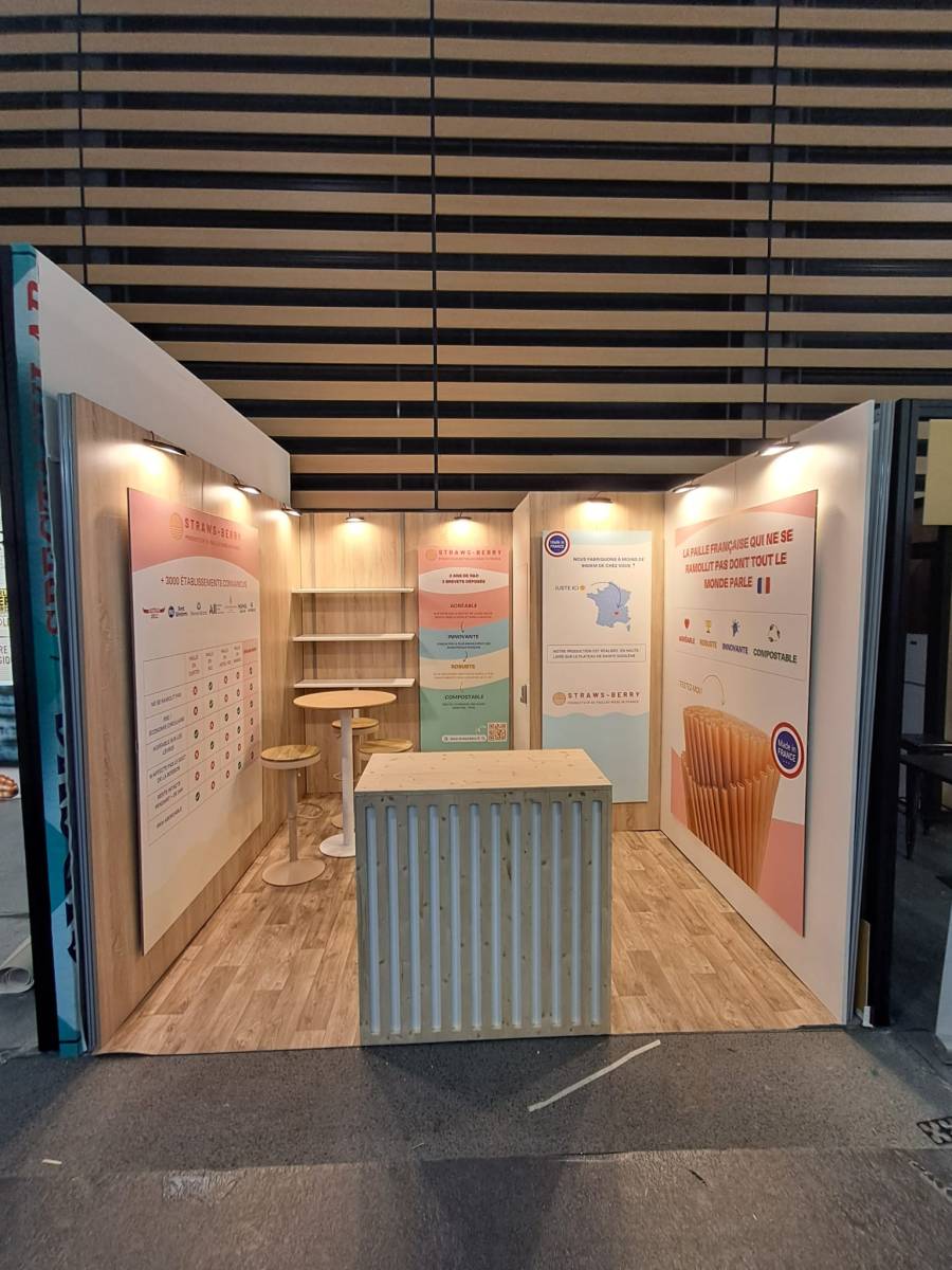 Stand Straws-berry conçu par Make Your Stand au salon Sirha à Lyon